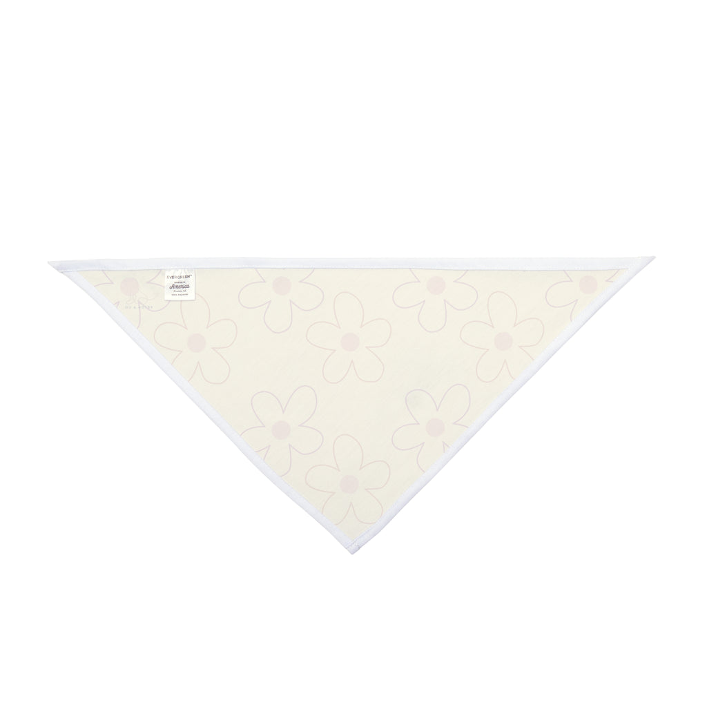 Yellow Floral Pet Bandana