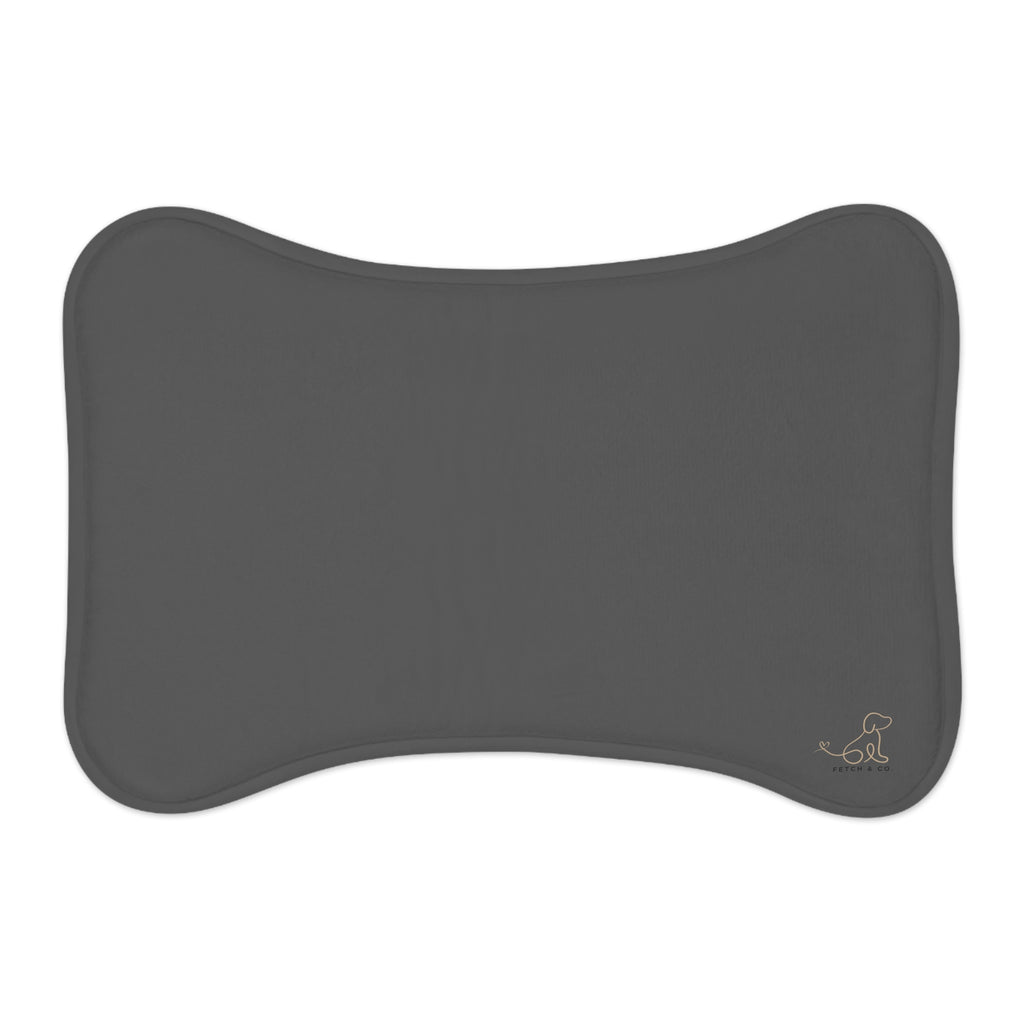 Gray Bone Pet Feeding Mats