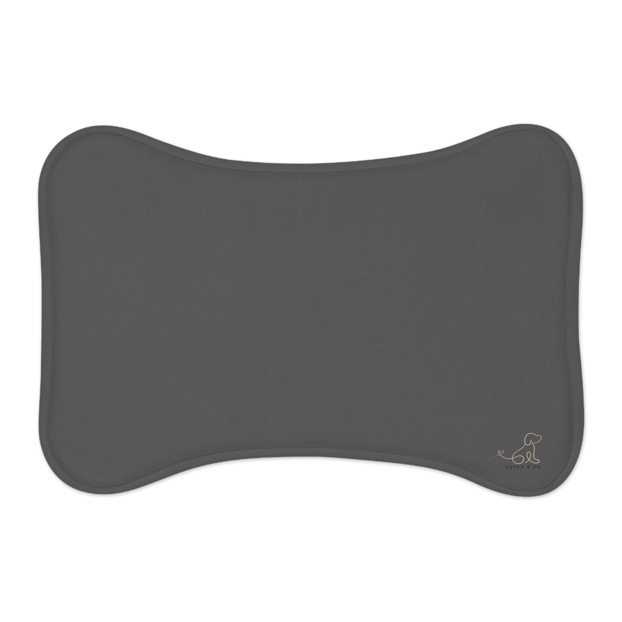 Gray Bone Pet Feeding Mats