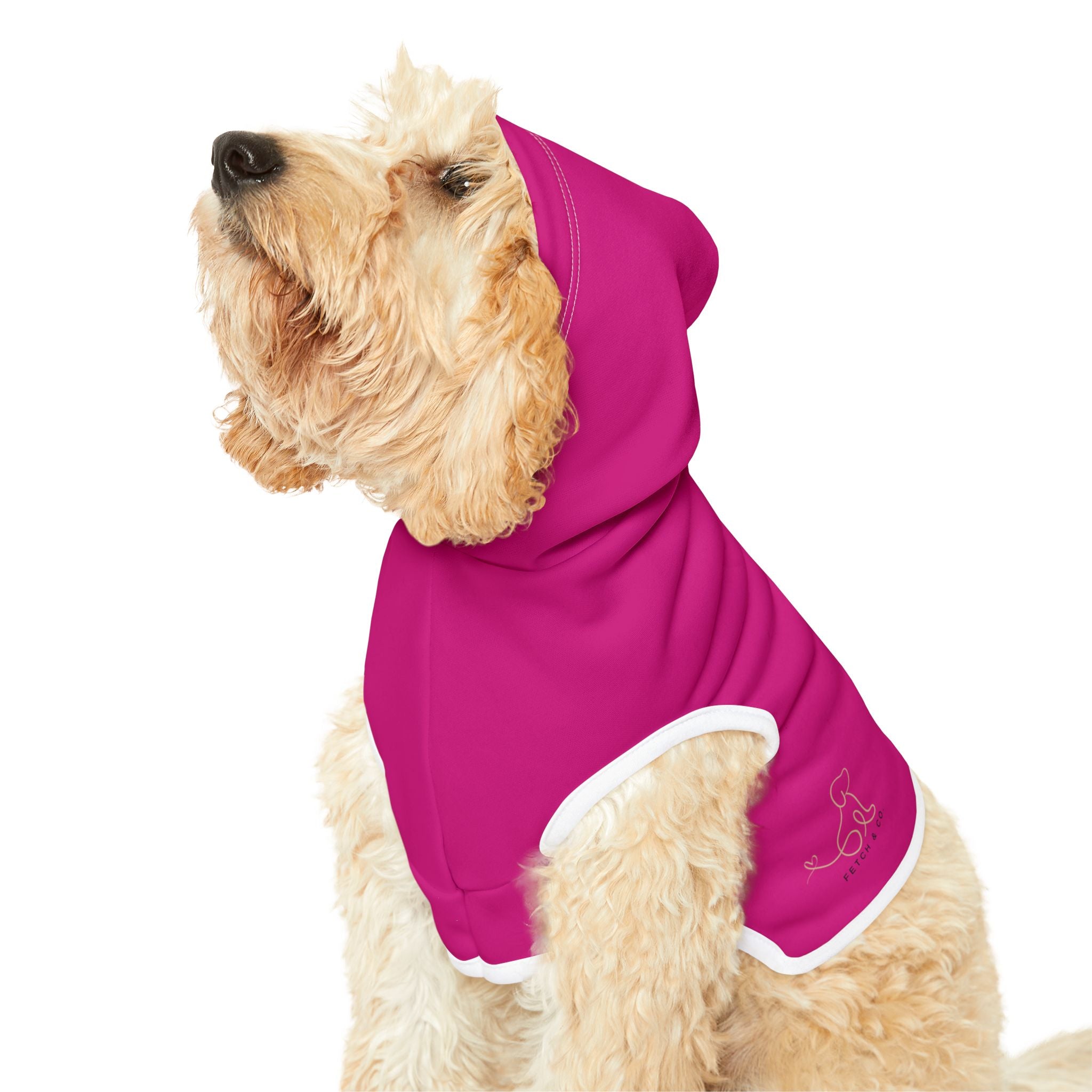 Bright Pink Pet Hoodie
