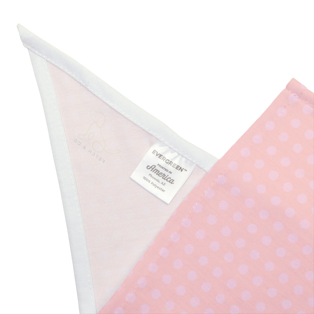 Pink Polka Dot Pet Bandana
