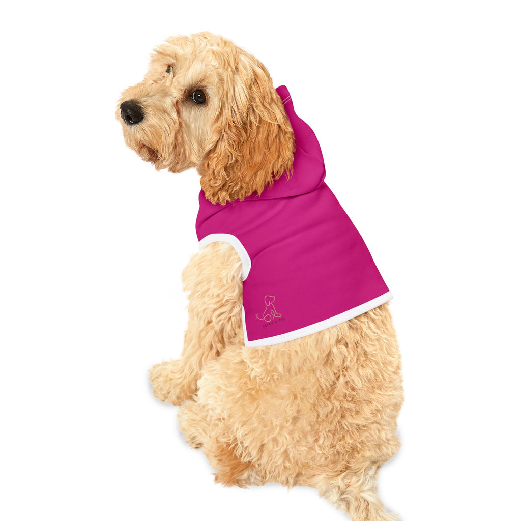 Bright Pink Pet Hoodie