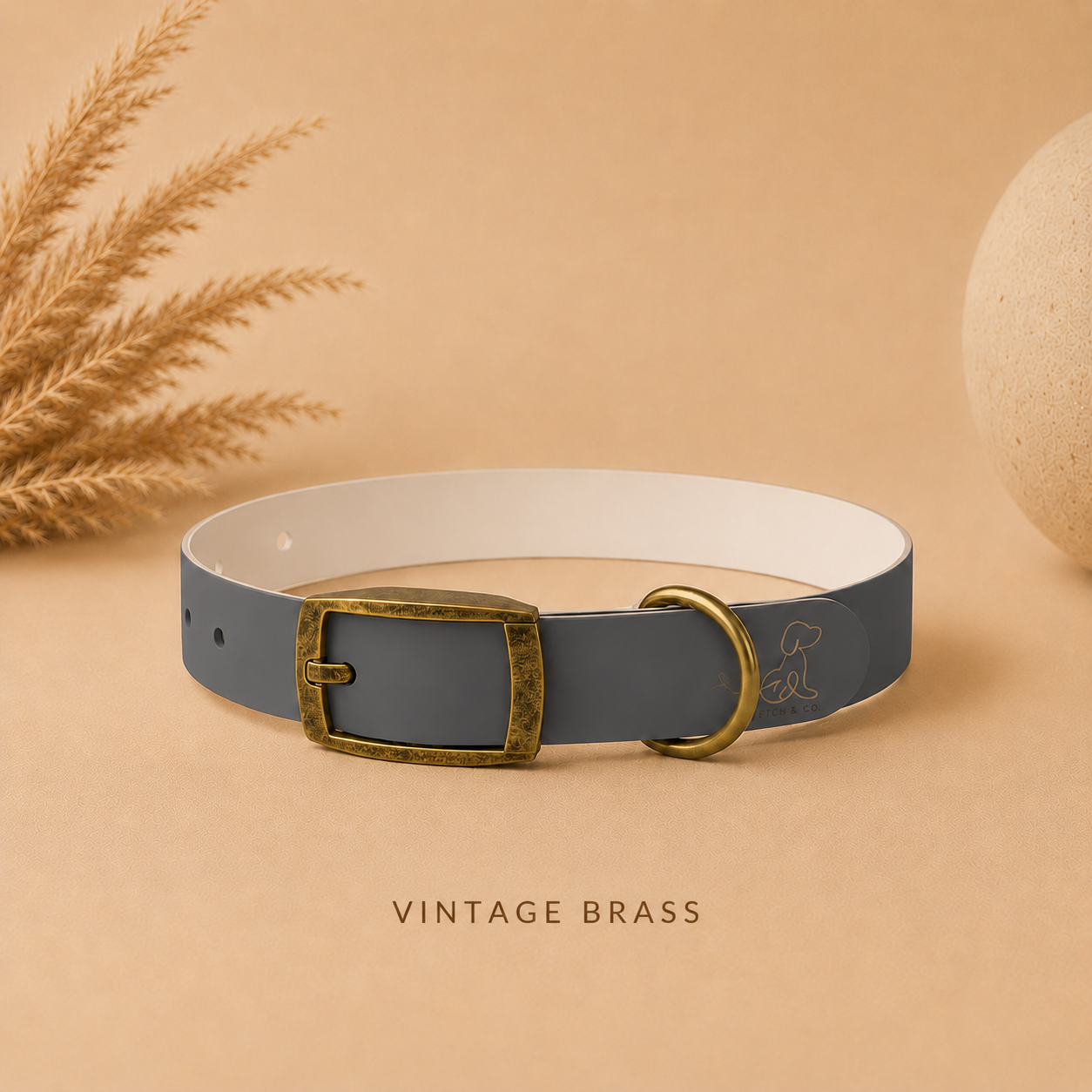Dark Gray Dog Collar