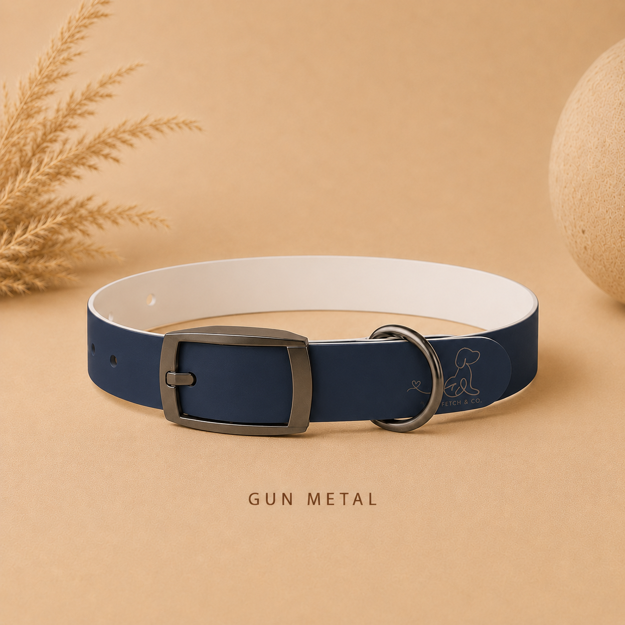 Navy Blue Dog Collar