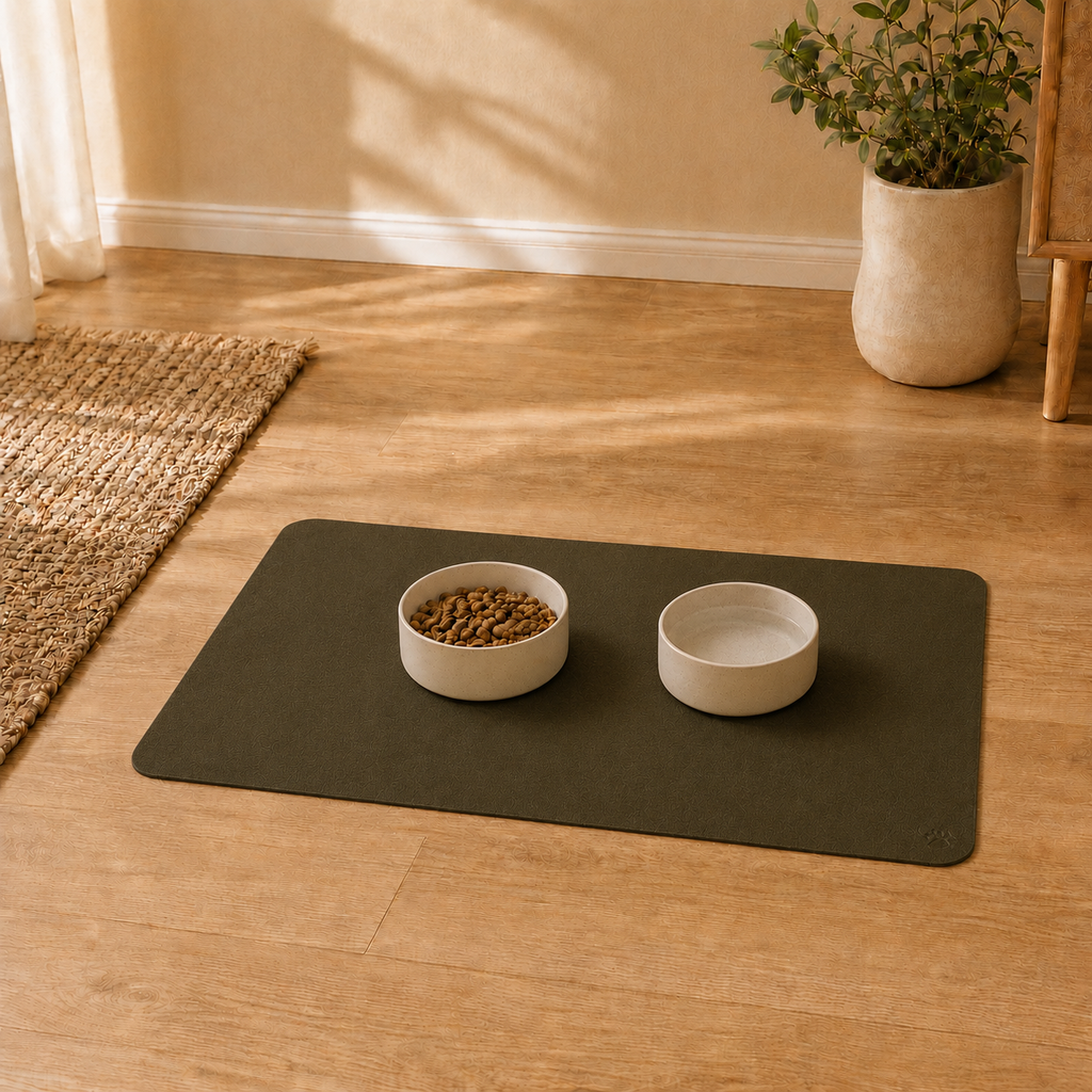 Green Pet Feeding Mat