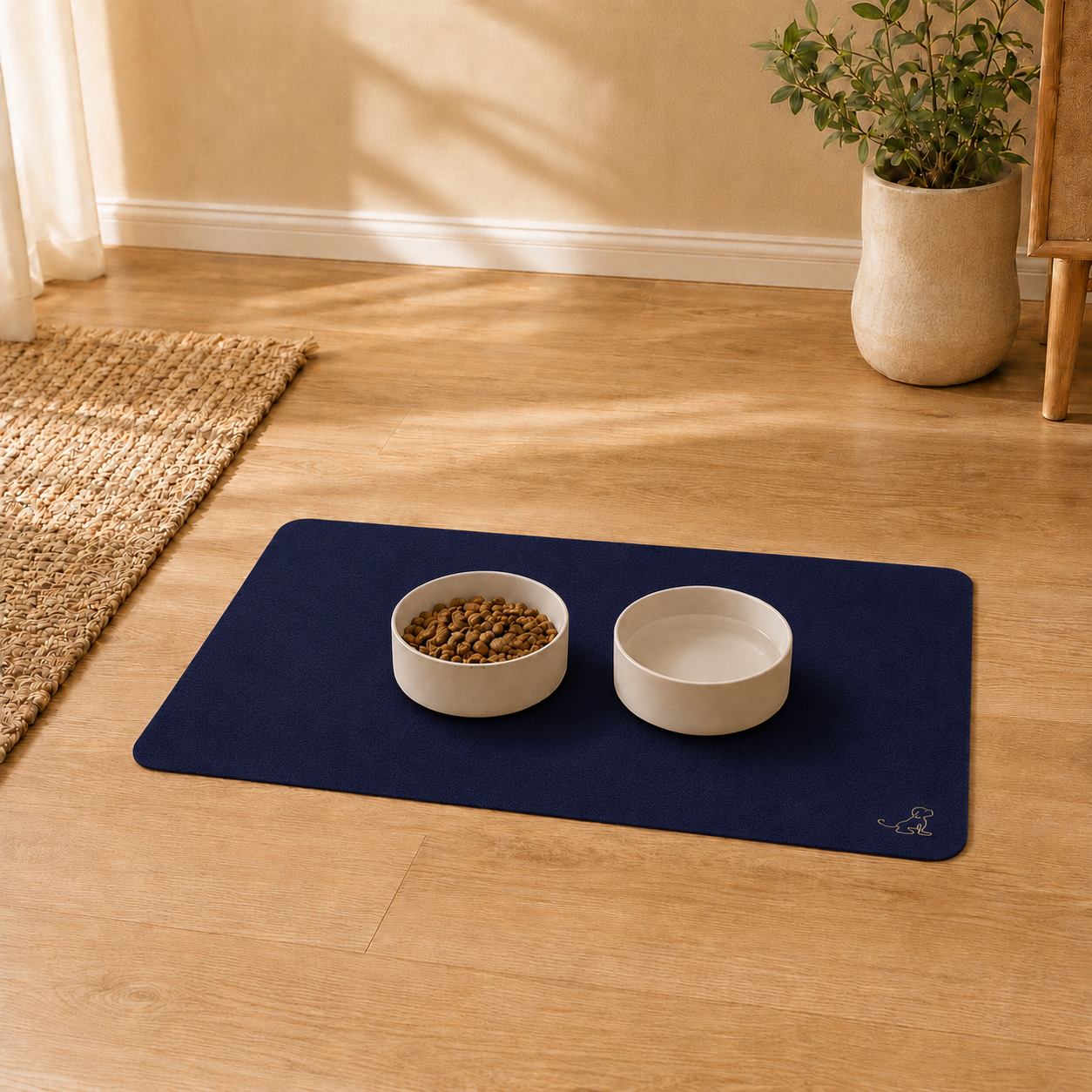 Blue Pet Feeding Mat