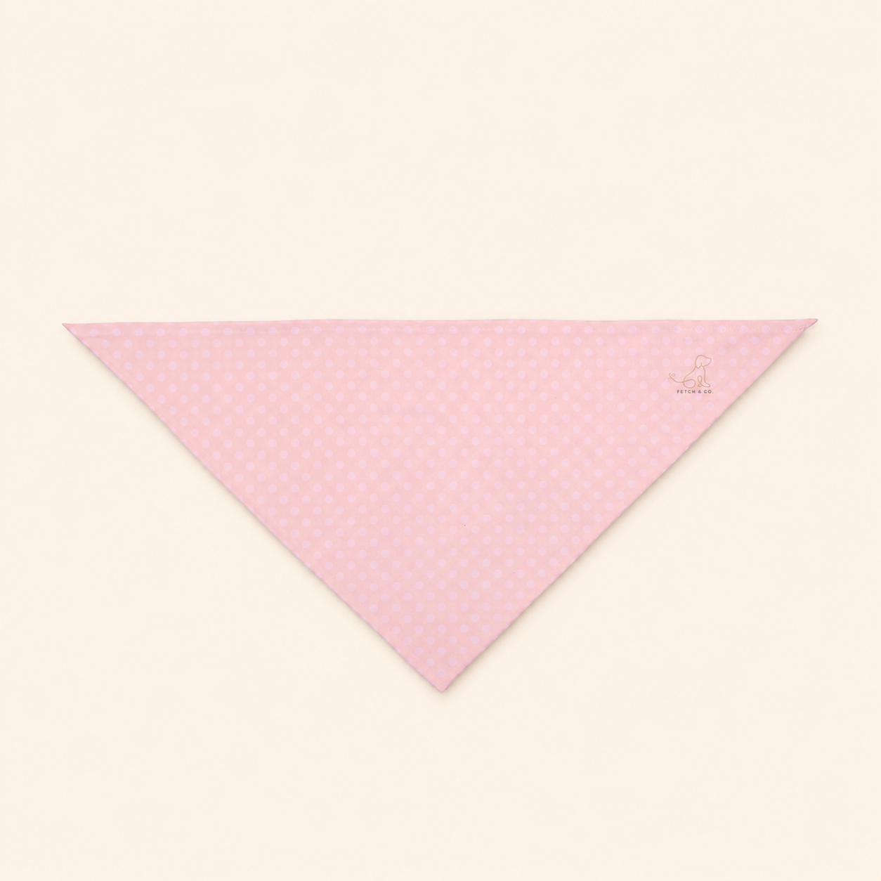 Pink Polka Dot Pet Bandana