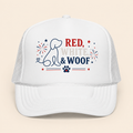 4th of July Trucker Hat — Patriotic Red, White & Blue Foam Cap