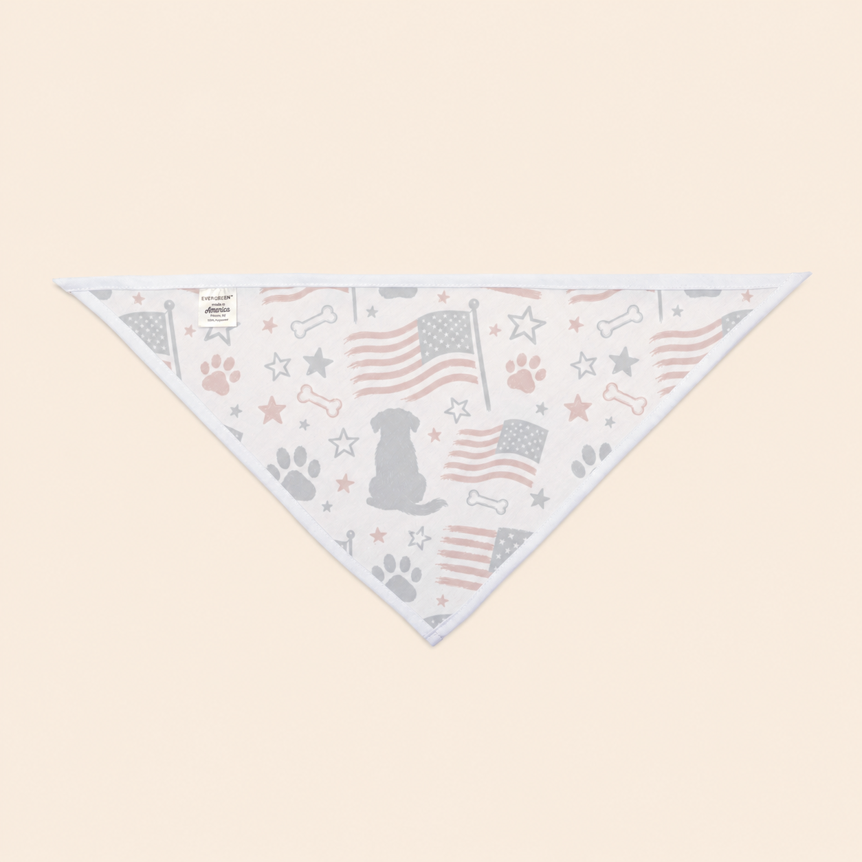 Red, White & Woof Dog Bandana — Patriotic 4th of July Pet Bandana