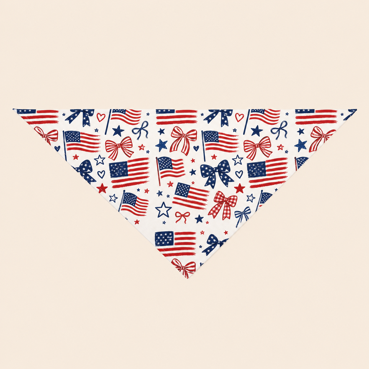 Red, White & Woof Dog Bandana — Patriotic 4th of July Pet Bandana