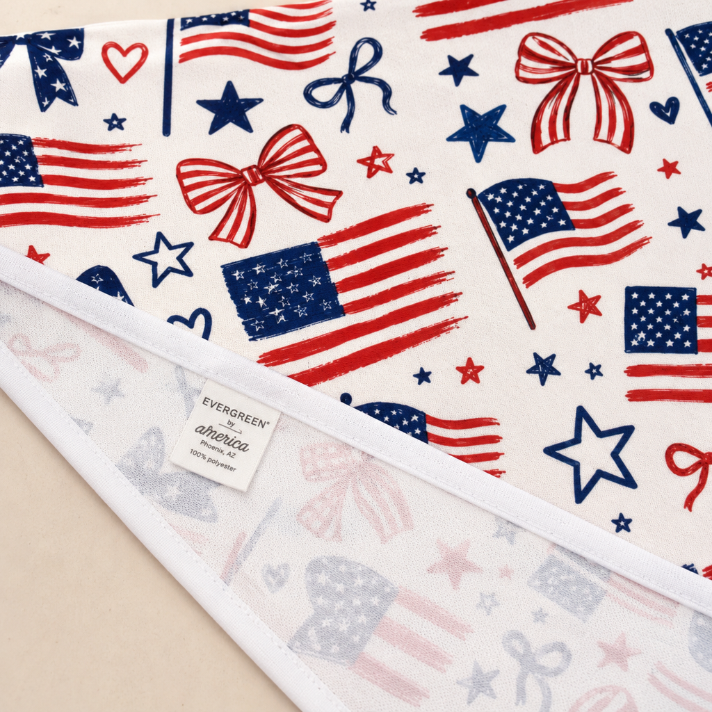 Red, White & Woof Dog Bandana — Patriotic 4th of July Pet Bandana