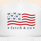 4th of July Trucker Hat — Patriotic Red, White & Blue Foam Cap