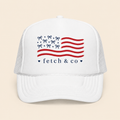 4th of July Trucker Hat — Patriotic Red, White & Blue Foam Cap
