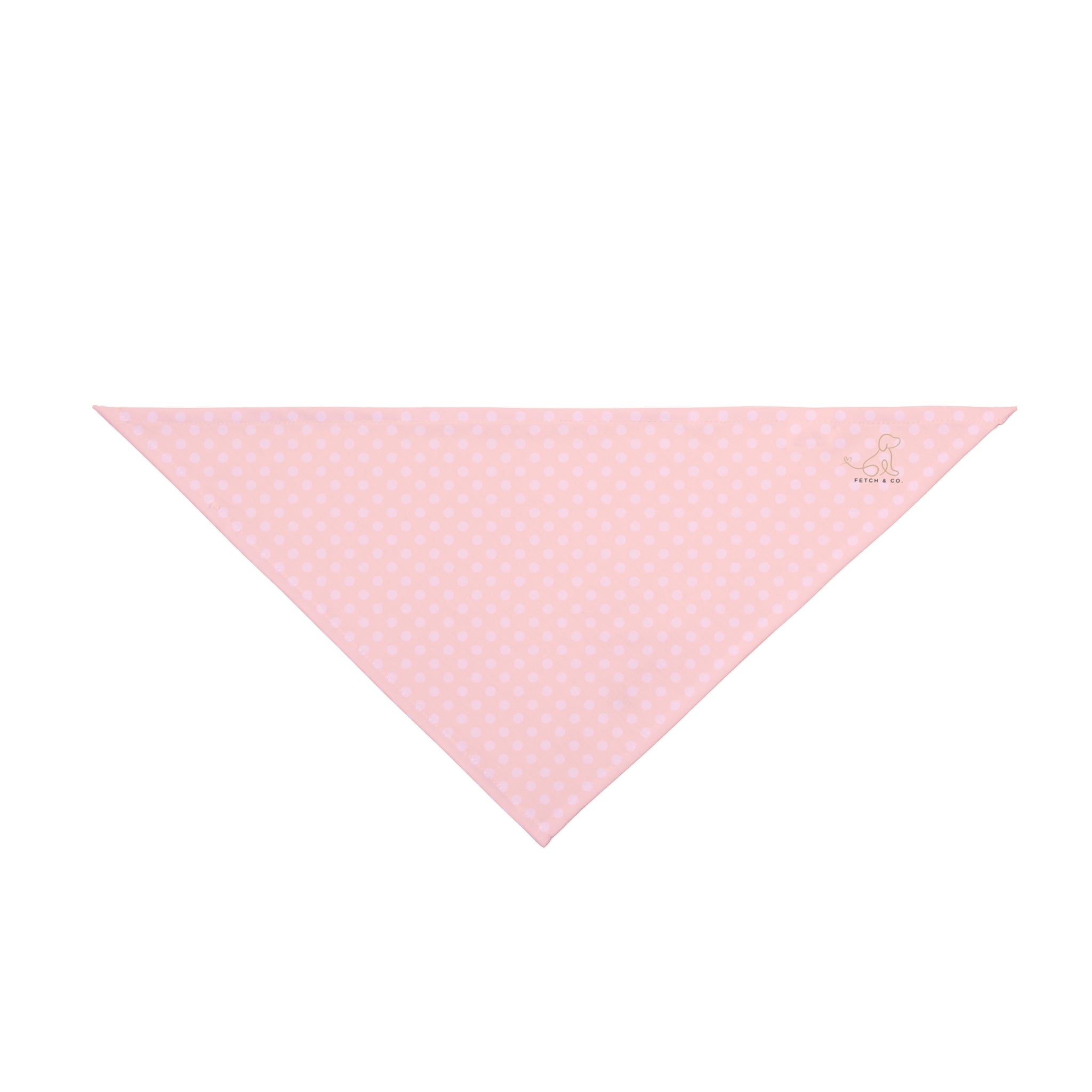 Pink Polka Dot Pet Bandana