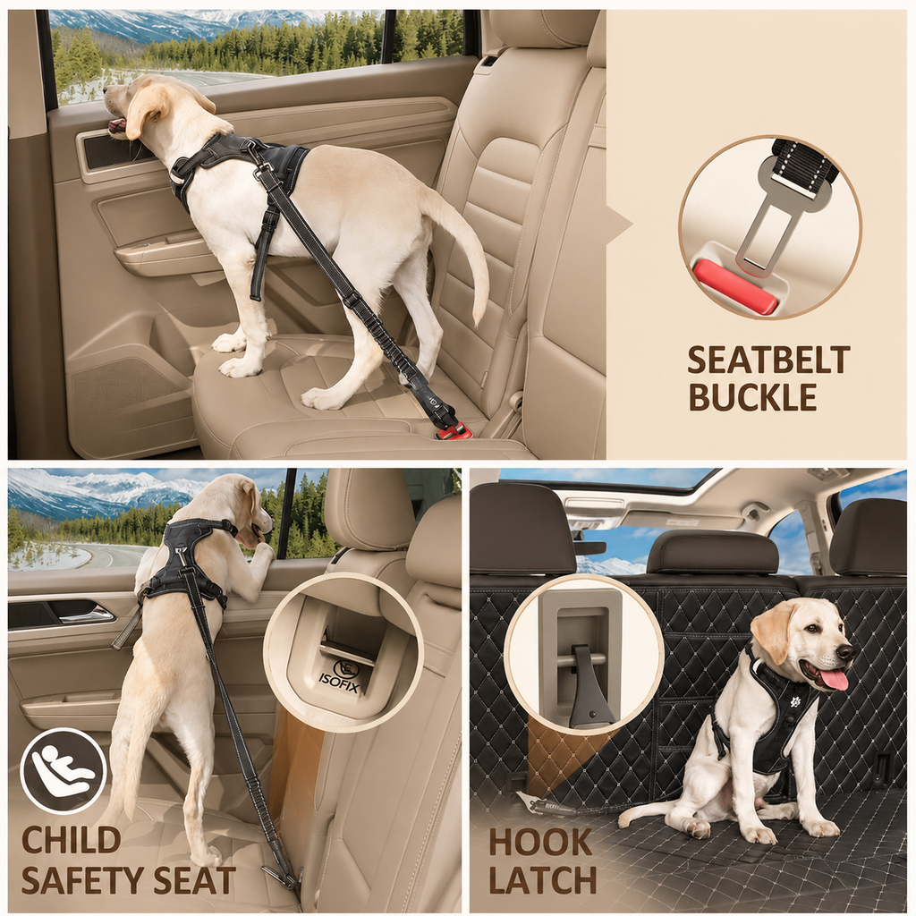 Adjustable Dog Seat Belt