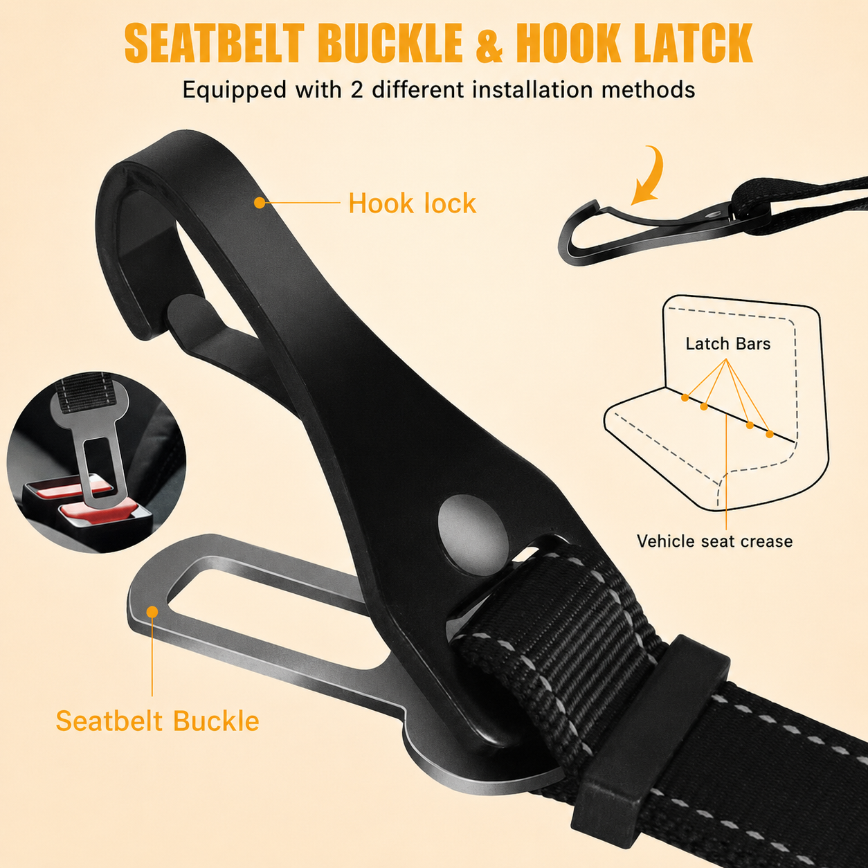Adjustable Dog Seat Belt