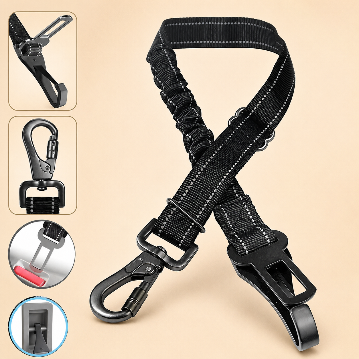 Adjustable Dog Seat Belt