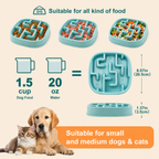 Slow Feeder Dog Bowl – Non-Slip Anti-Gulping for Small, Medium & Large Dogs