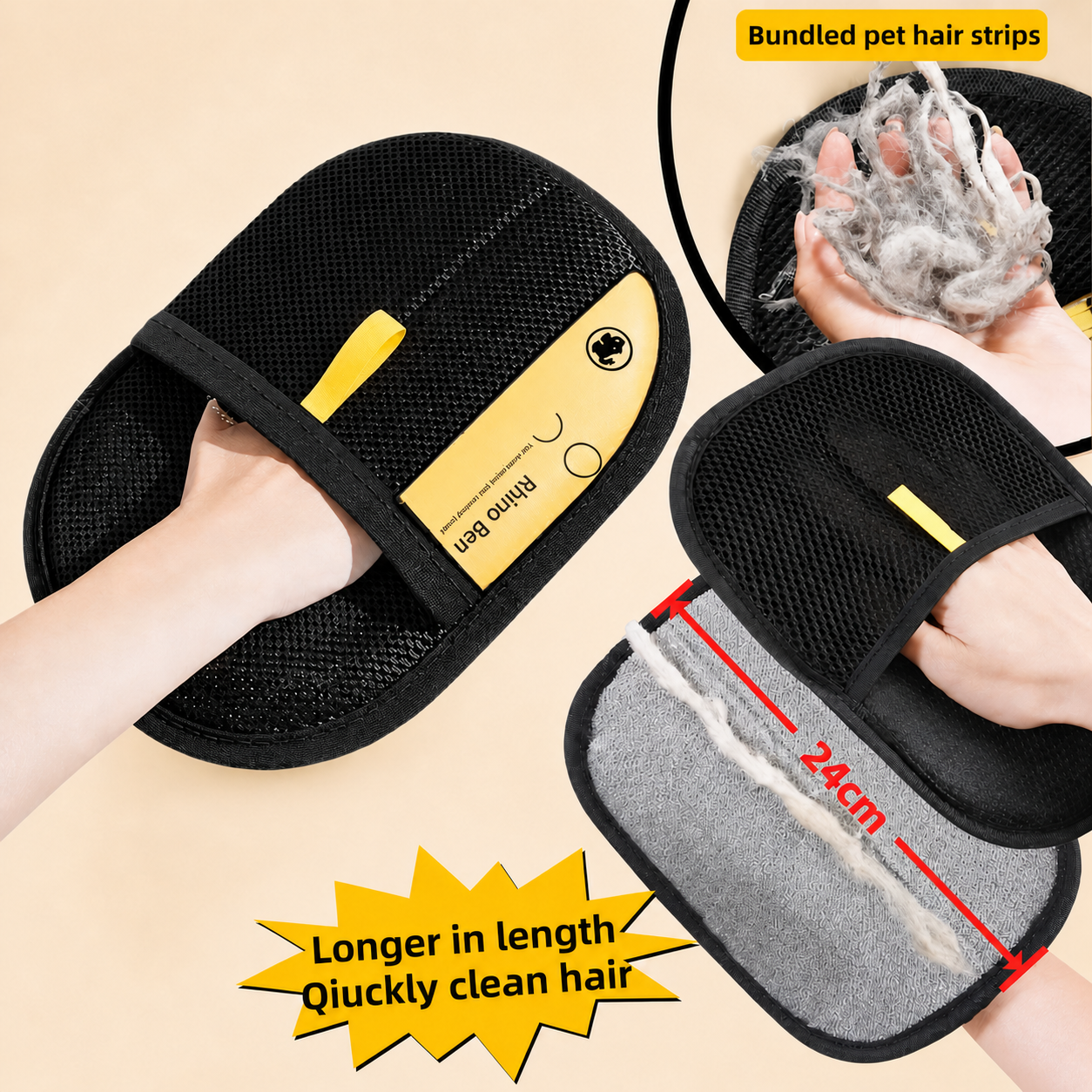 Reusable Pet Hair Removal Glove