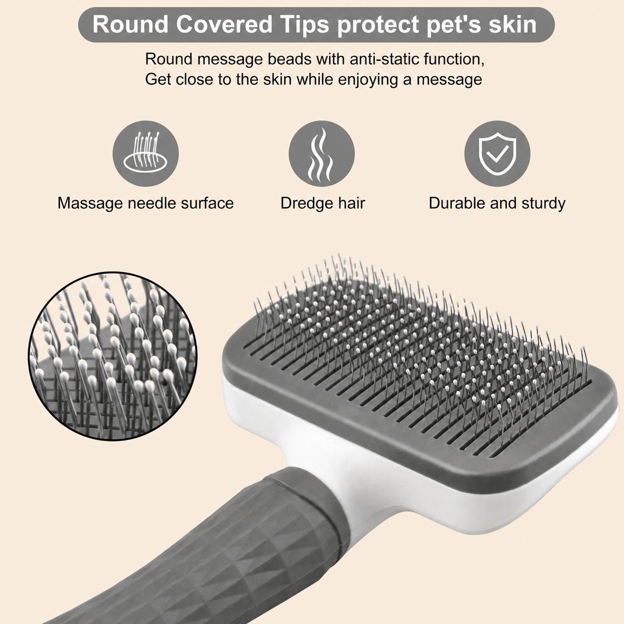 Self-Cleaning Pet Grooming Brush