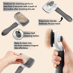 Self-Cleaning Pet Grooming Brush
