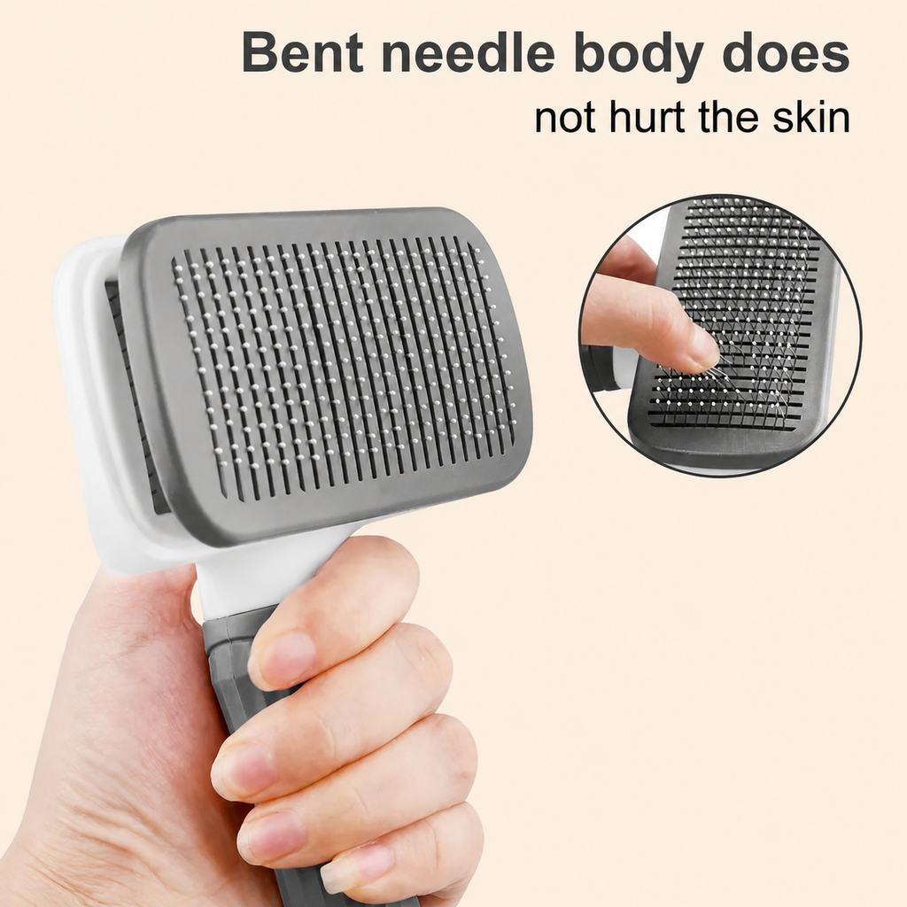 Self-Cleaning Pet Grooming Brush