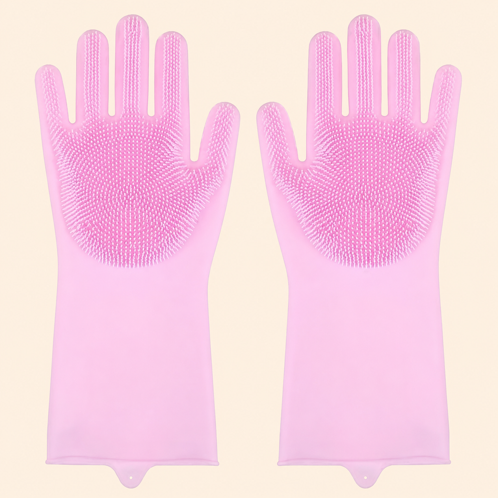Pet Bath Scrubber Gloves