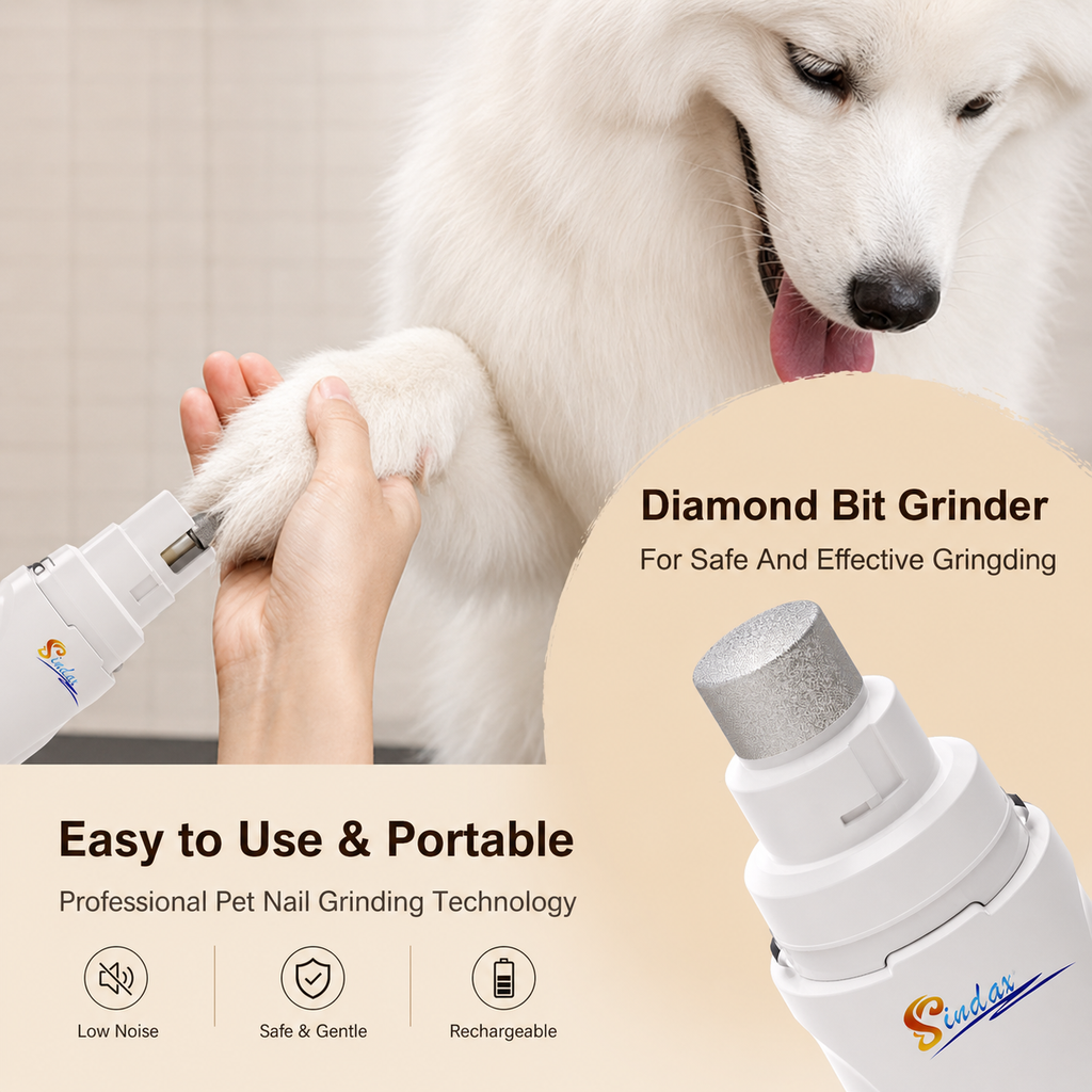 USB Rechargeable Pet Nail Grinder