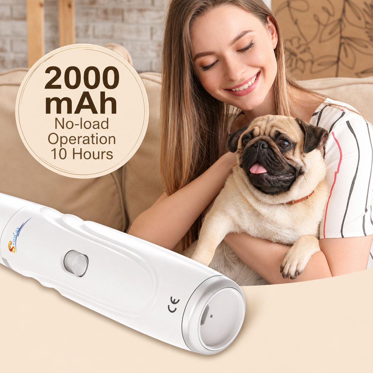USB Rechargeable Pet Nail Grinder