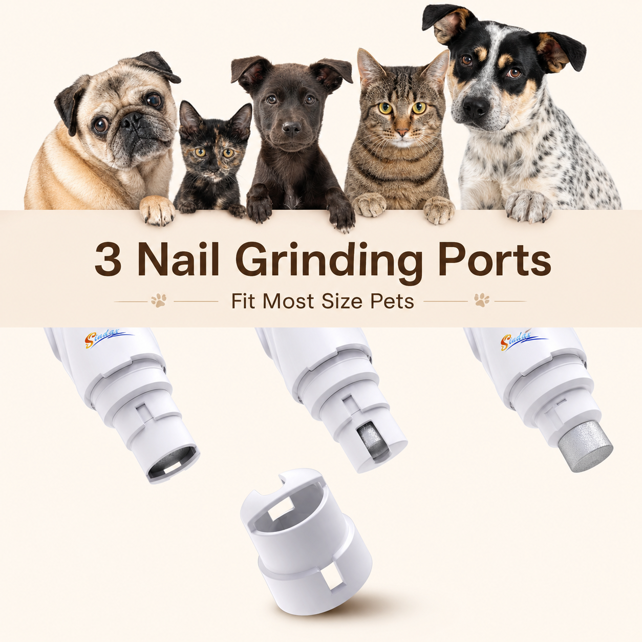 USB Rechargeable Pet Nail Grinder