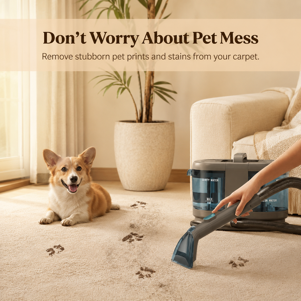 Cordless Spray Vacuum for Carpet & Upholstery