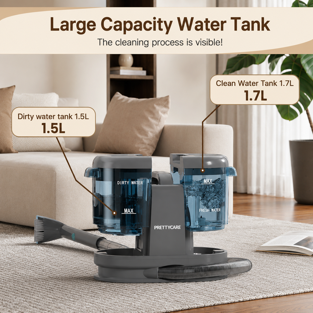 Cordless Spray Vacuum for Carpet & Upholstery