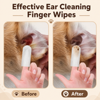 Dog & Cat Ear Cleaning Finger Wipes — 50 Count
