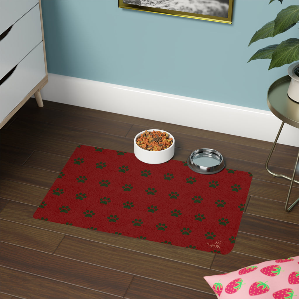 Christmas Pet Feeding Mat