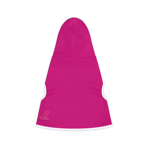 Bright Pink Pet Hoodie