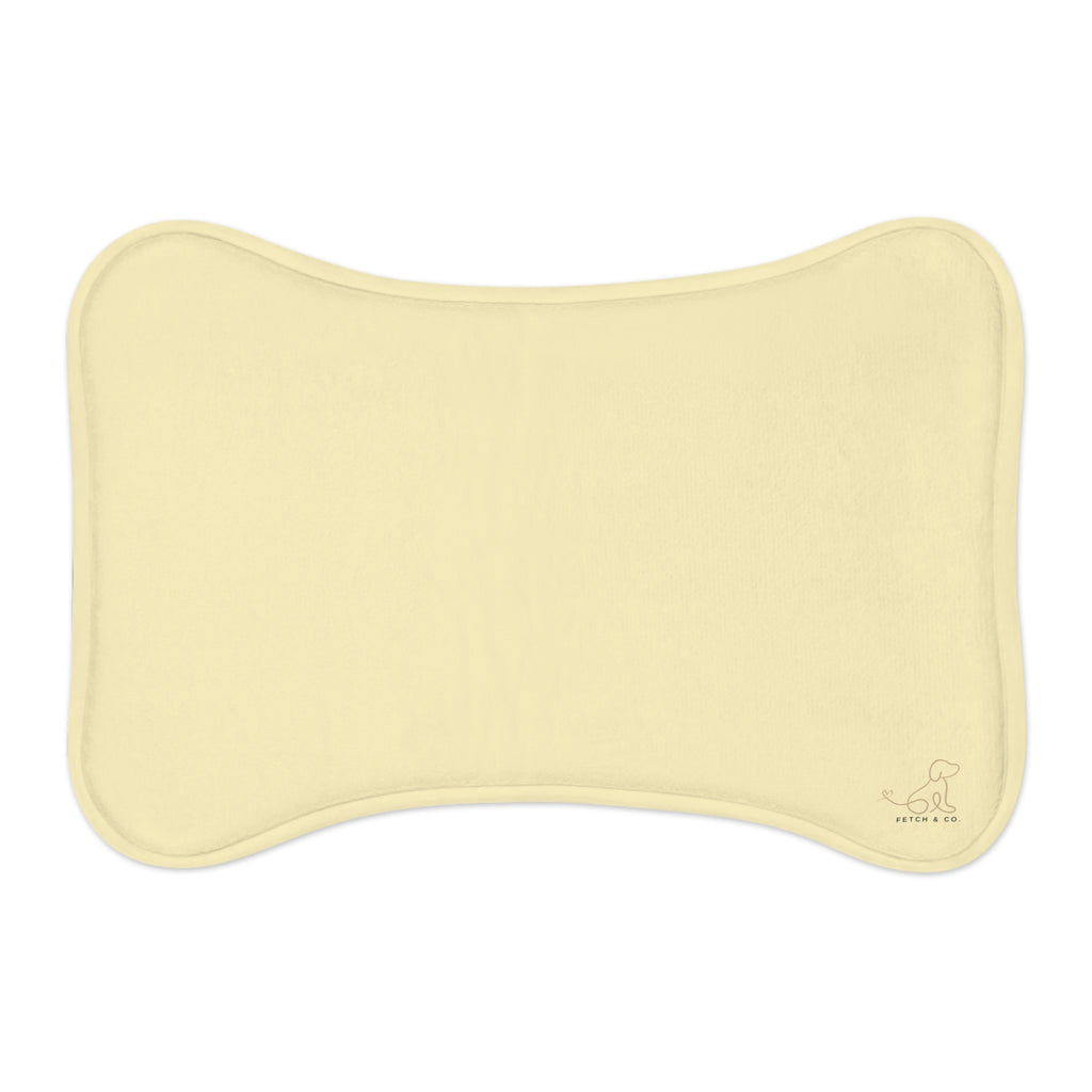 Yellow Bone Pet Feeding Mat