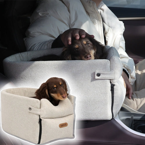 Car Central Dog Car Seat Bed Portable Dog Carrier For Small Dogs And