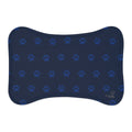 Blue Bone Paw Print Pet Feeding Mat