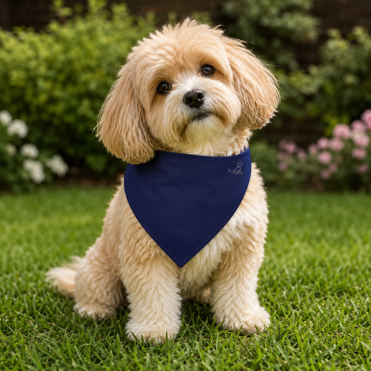 Navy Blue Pet Bandana