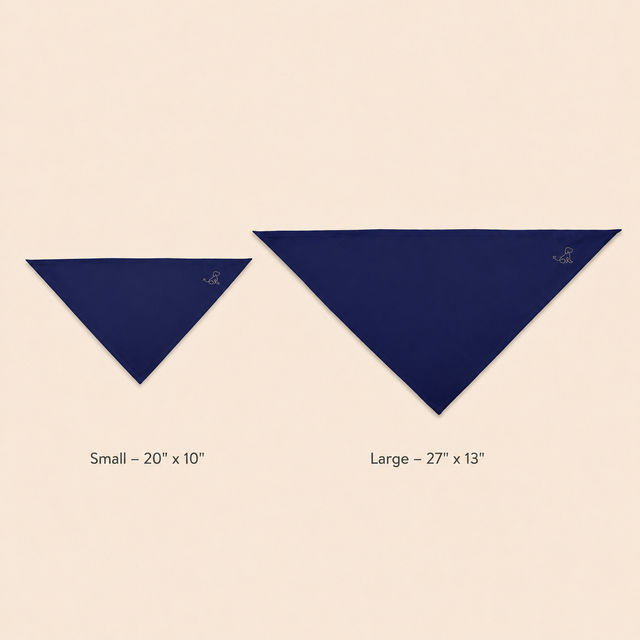 Navy Blue Pet Bandana