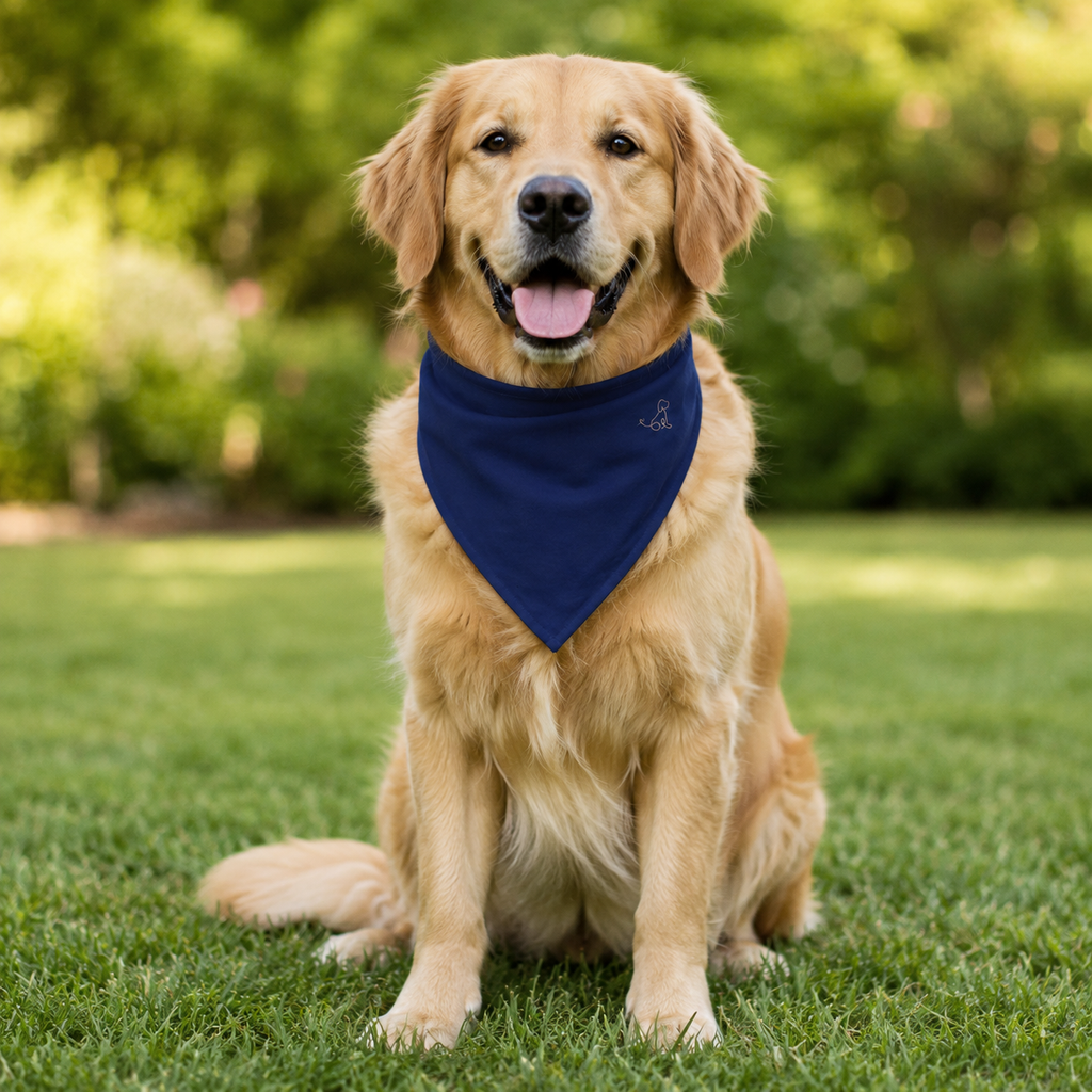 Navy Blue Pet Bandana