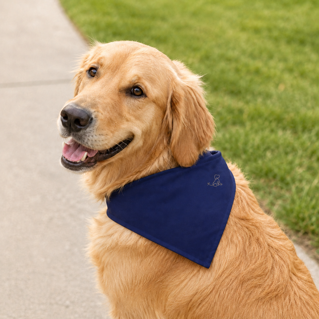 Navy Blue Pet Bandana