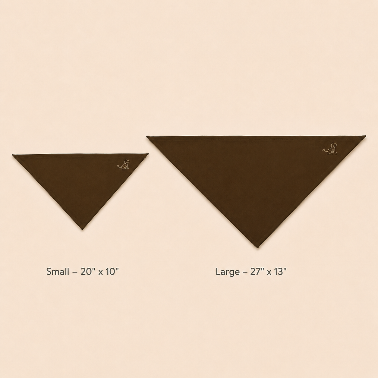 Brown Pet Bandana