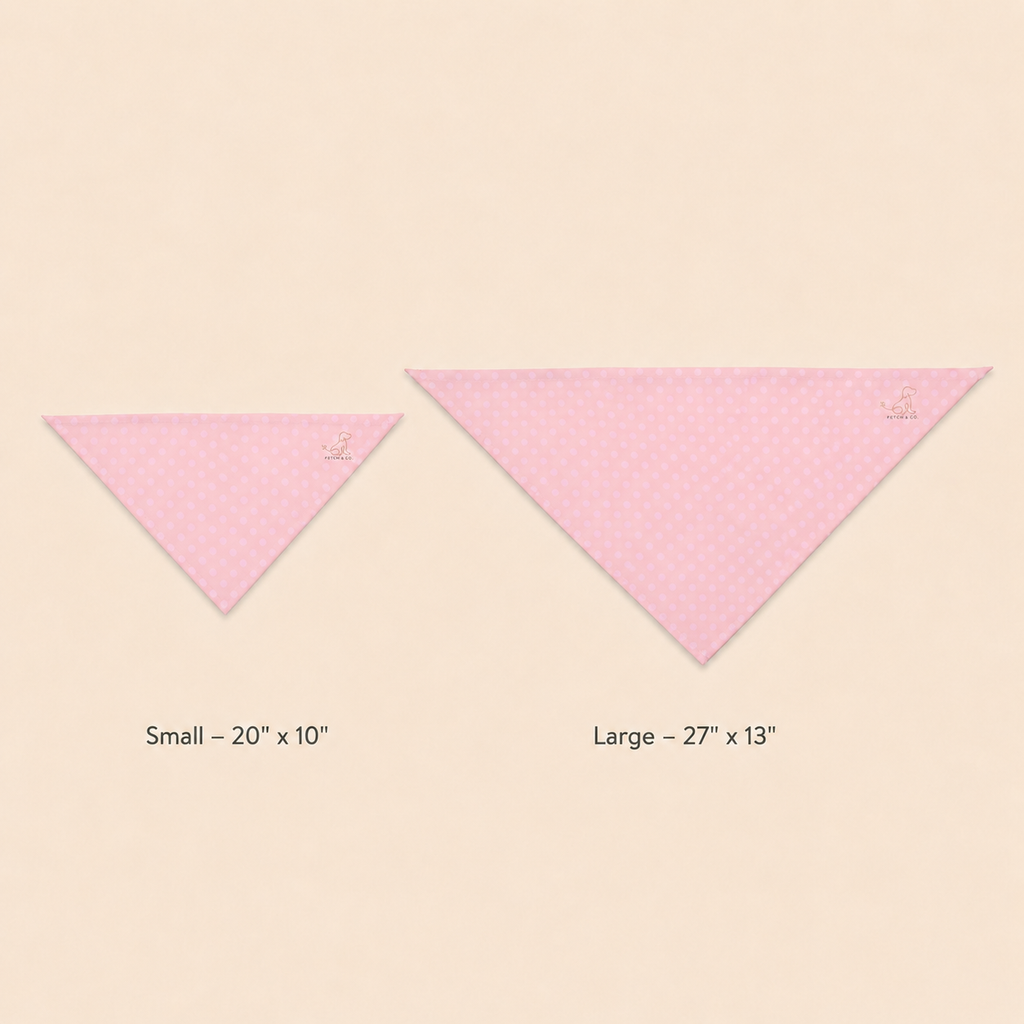 Pink Polka Dot Pet Bandana