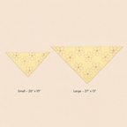 Yellow Floral Pet Bandana