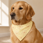 Yellow Floral Pet Bandana