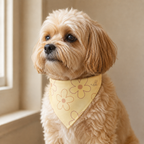 Yellow Floral Pet Bandana