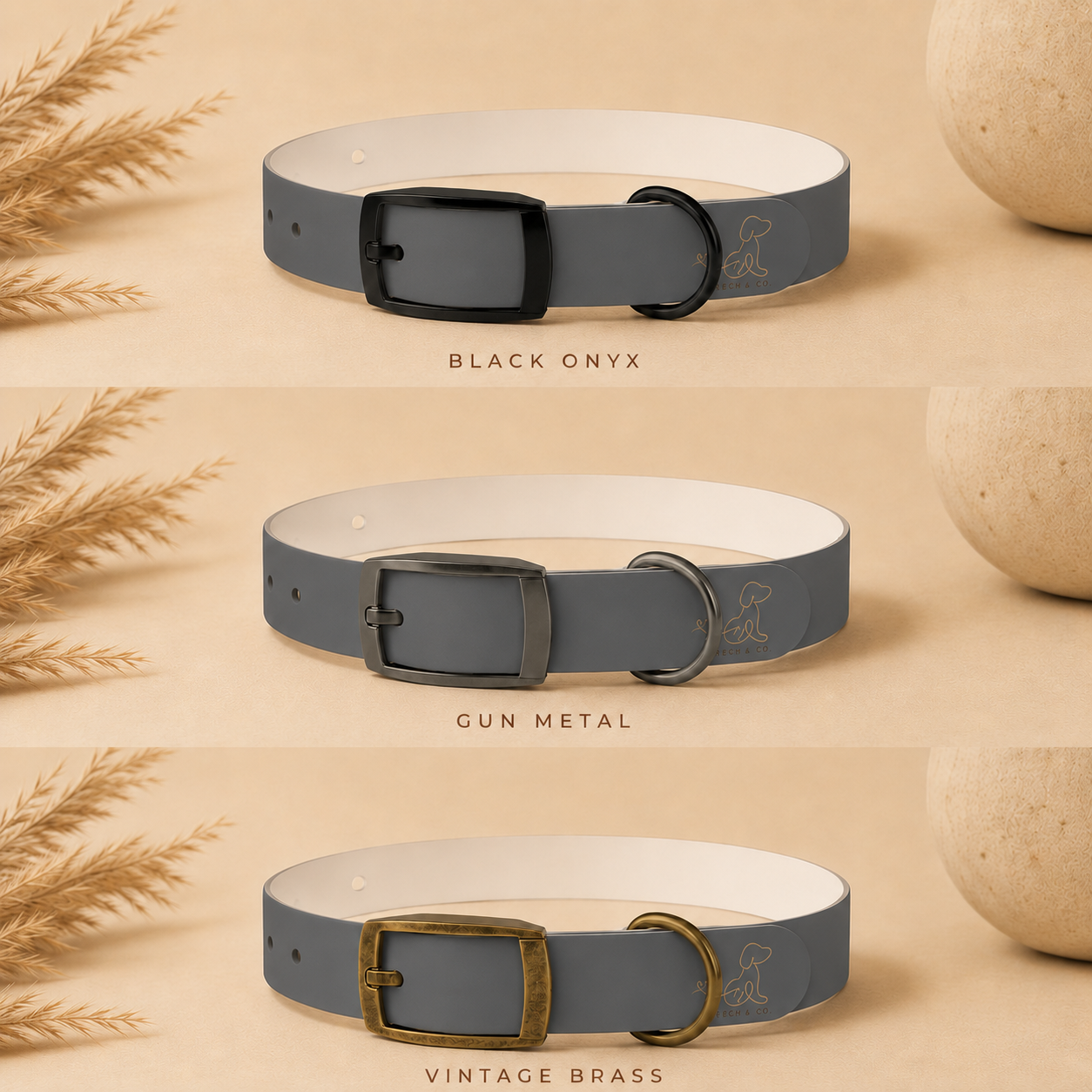 Dark Gray Dog Collar