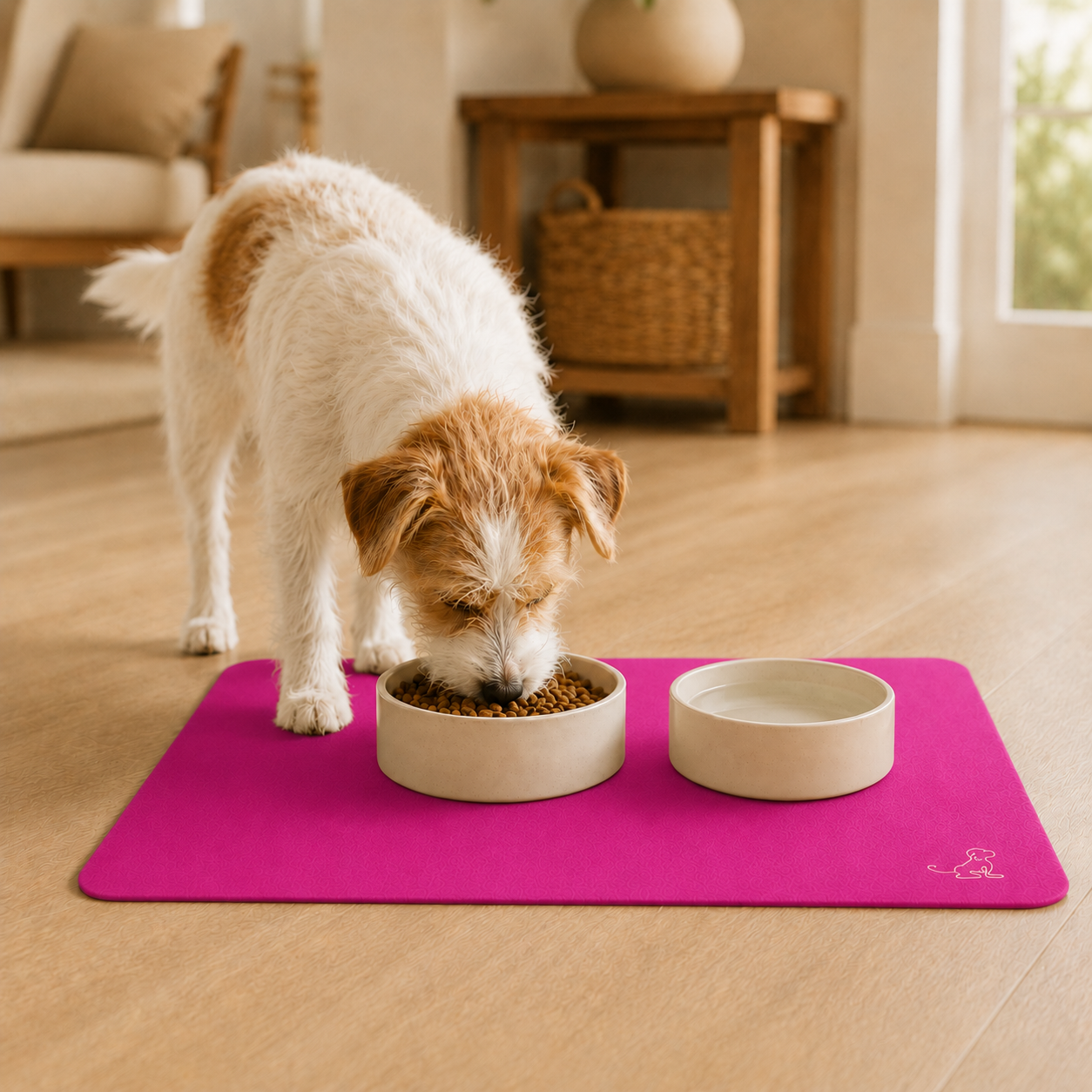 Pink Pet Feeding Mat