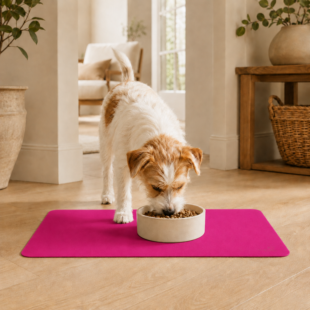 Pink Pet Feeding Mat